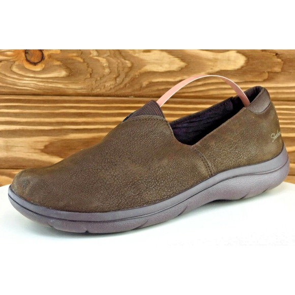 Skechers Size 7.5 M Brown Round Toe Flats Synthetic Women - Picture 1 of 8